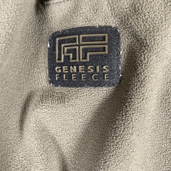 Browning Men's Genesis Fleece Pants L/G Olive Green Elastic Waist Zip Legs - Picture 7 of 12